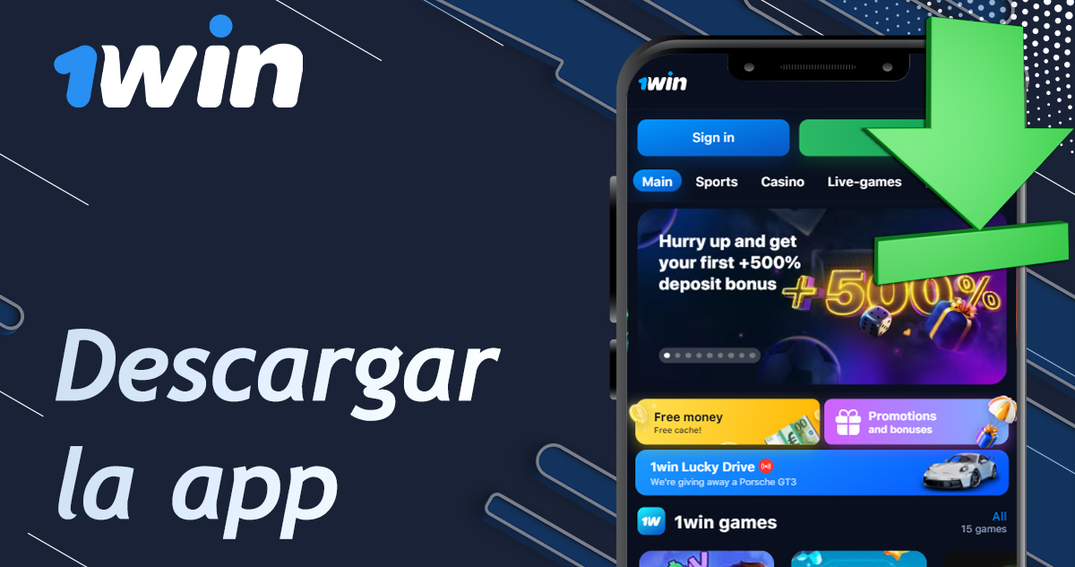 Instrucciones para descargar la aplicación móvil 1win 
